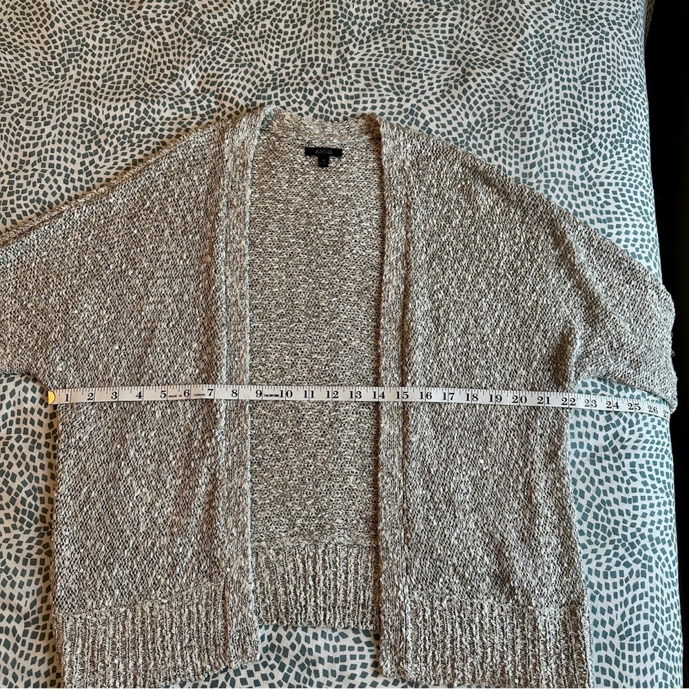 Apt. 9 | Sparkly Gray Cardigan Sweater - Picture 9 of 12